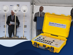 Ground Breaking Ceremony with AudioPressBox